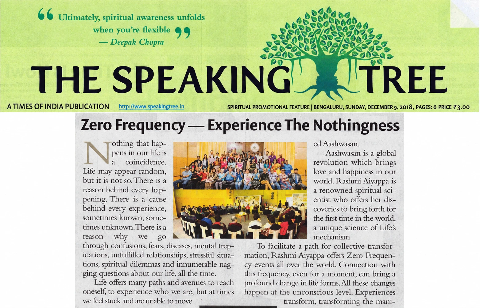 Zero Frequency - Experience The Nothingness at TOI on 9th Dec 2018