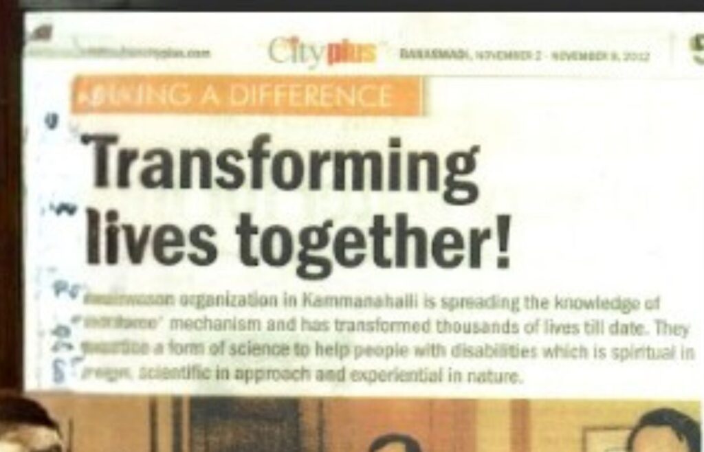 Transforming Lives Together in City Plus on 2nd to 8th Nov 2012